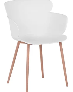 Tuolit<Beliani Tuoli Muovi Valkoinen 2 Kpl Sumkley