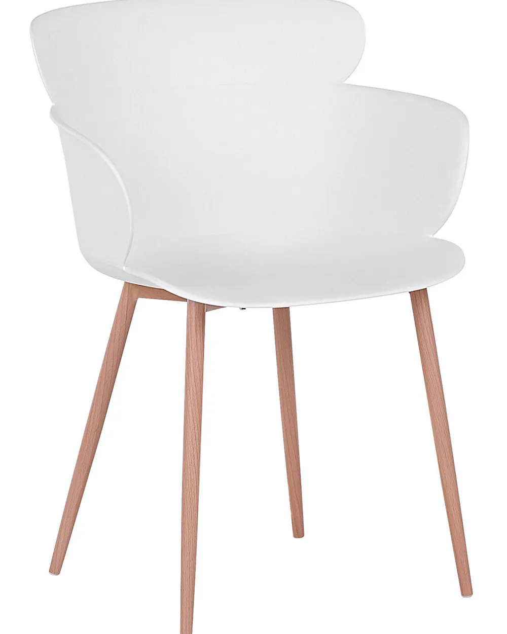 Tuolit<Beliani Tuoli Muovi Valkoinen 2 Kpl Sumkley