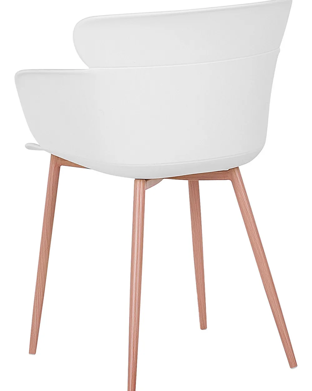 Tuolit<Beliani Tuoli Muovi Valkoinen 2 Kpl Sumkley