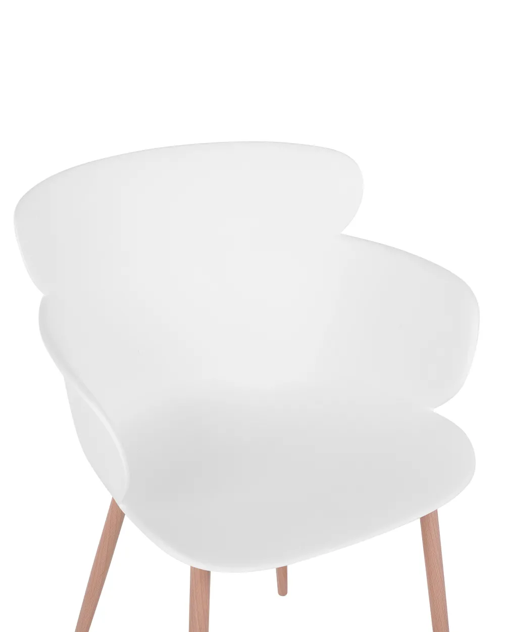 Tuolit<Beliani Tuoli Muovi Valkoinen 2 Kpl Sumkley