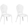 New Beliani Tuoli Muovi Valkoinen 2 Kpl Vermont