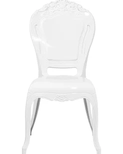 New Beliani Tuoli Muovi Valkoinen 2 Kpl Vermont