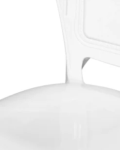 New Beliani Tuoli Muovi Valkoinen 2 Kpl Vermont