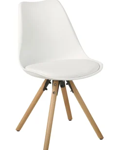 Tuolit<Beliani Tuoli Muovi Valkoinen 2 Kpl Dakota