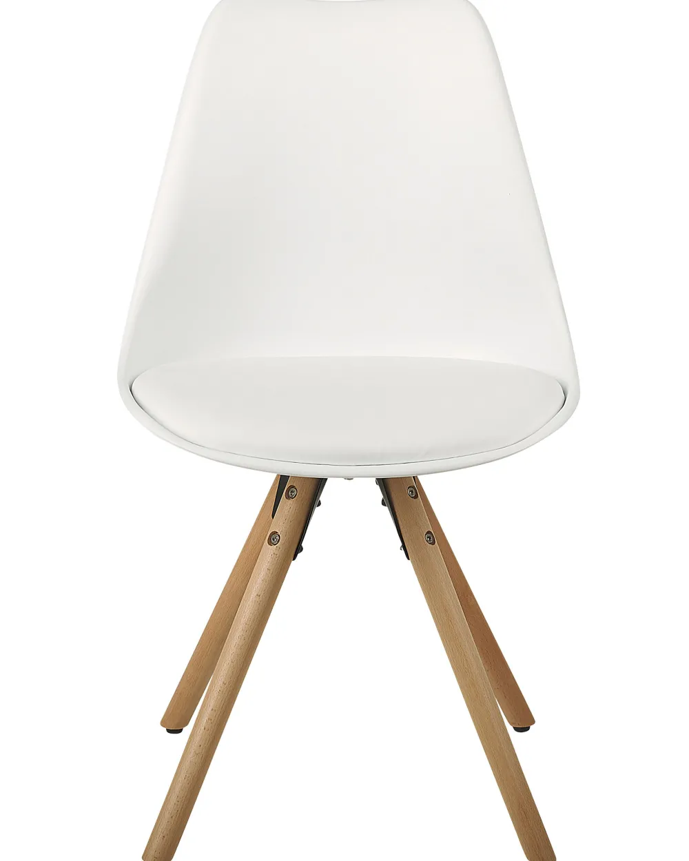 Tuolit<Beliani Tuoli Muovi Valkoinen 2 Kpl Dakota