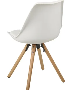 Tuolit<Beliani Tuoli Muovi Valkoinen 2 Kpl Dakota
