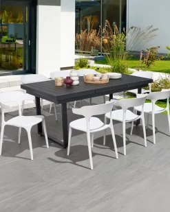 Fashion Beliani Tuoli Muovi Valkoinen 8 Kpl Gubbio