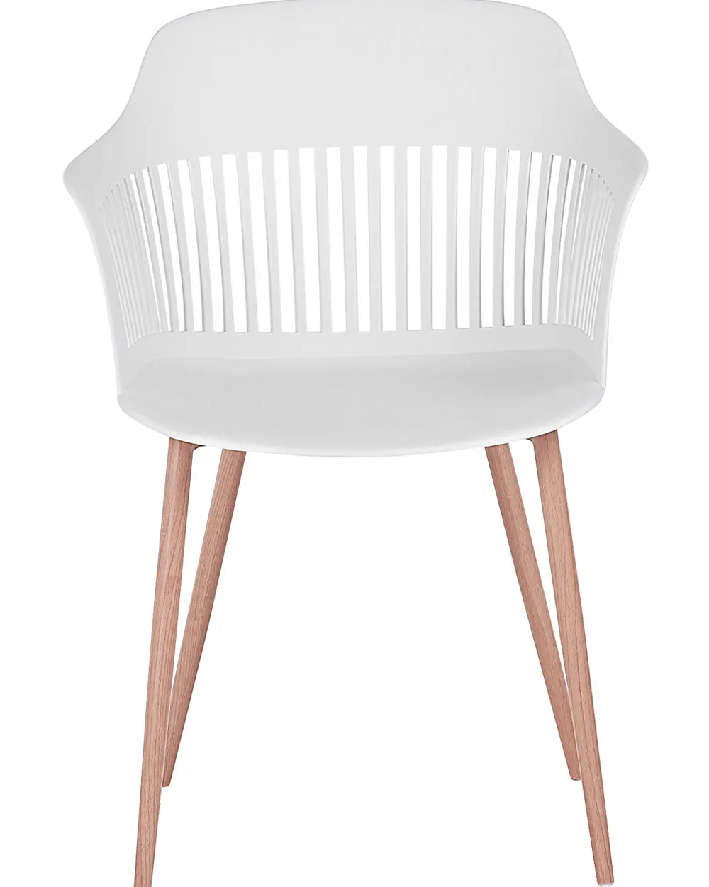 Tuolit<Beliani Tuoli Muovi Valkoinen 2 Kpl Bereca