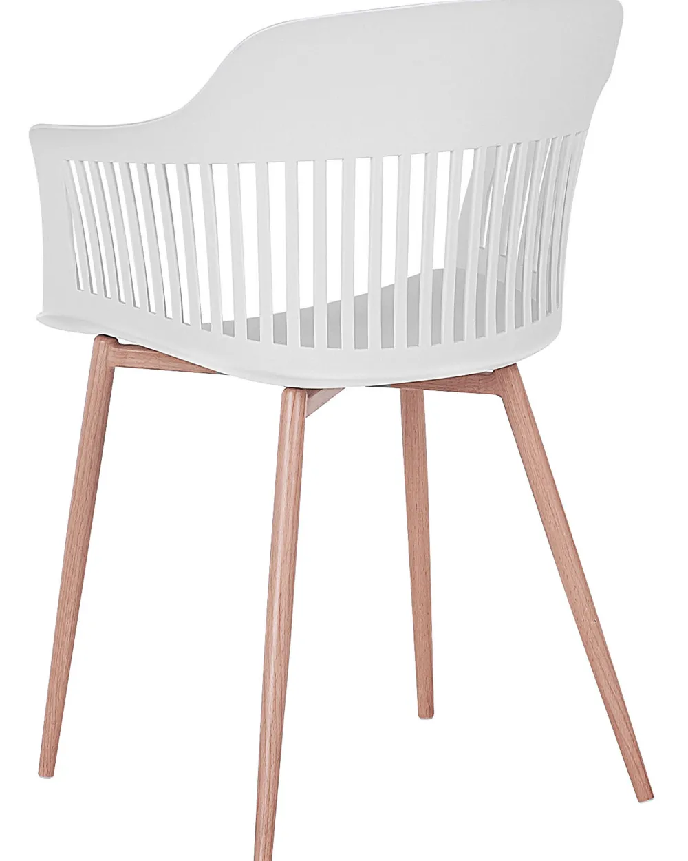 Tuolit<Beliani Tuoli Muovi Valkoinen 2 Kpl Bereca