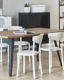 Tuolit<Beliani Tuoli Muovi Valkoinen 4 Kpl Vieste