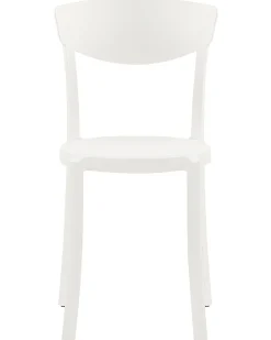 Tuolit<Beliani Tuoli Muovi Valkoinen 4 Kpl Vieste