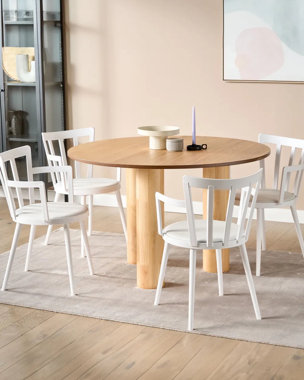 Sale Beliani Tuoli Muovi Valkoinen 4 Kpl Morill