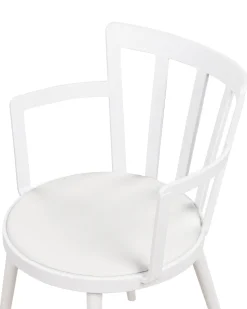 Sale Beliani Tuoli Muovi Valkoinen 4 Kpl Morill