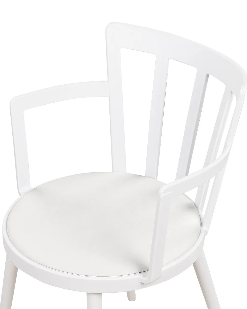 Sale Beliani Tuoli Muovi Valkoinen 4 Kpl Morill