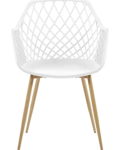 Tuolit<Beliani Tuoli Muovi Valkoinen 2 Kpl Nashua