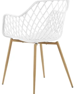 Tuolit<Beliani Tuoli Muovi Valkoinen 2 Kpl Nashua