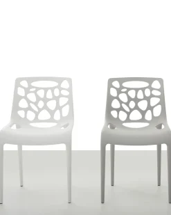 Tuolit<Beliani Tuoli Muovi Valkoinen Morgan