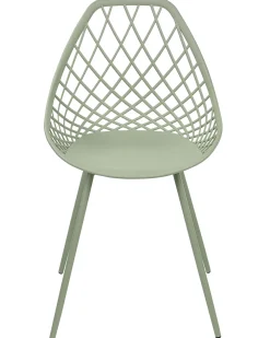 Tuolit<Beliani Tuoli Muovi Vihrea 2 Kpl Canton Ii