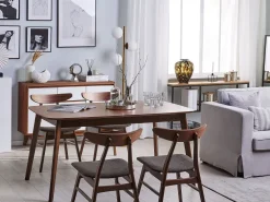 Shop Beliani Tuoli Sametti Harmaa 2 Kpl Visalia