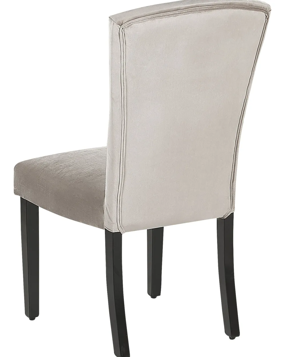 Fashion Beliani Tuoli Sametti Harmaa 2 Kpl Piseco