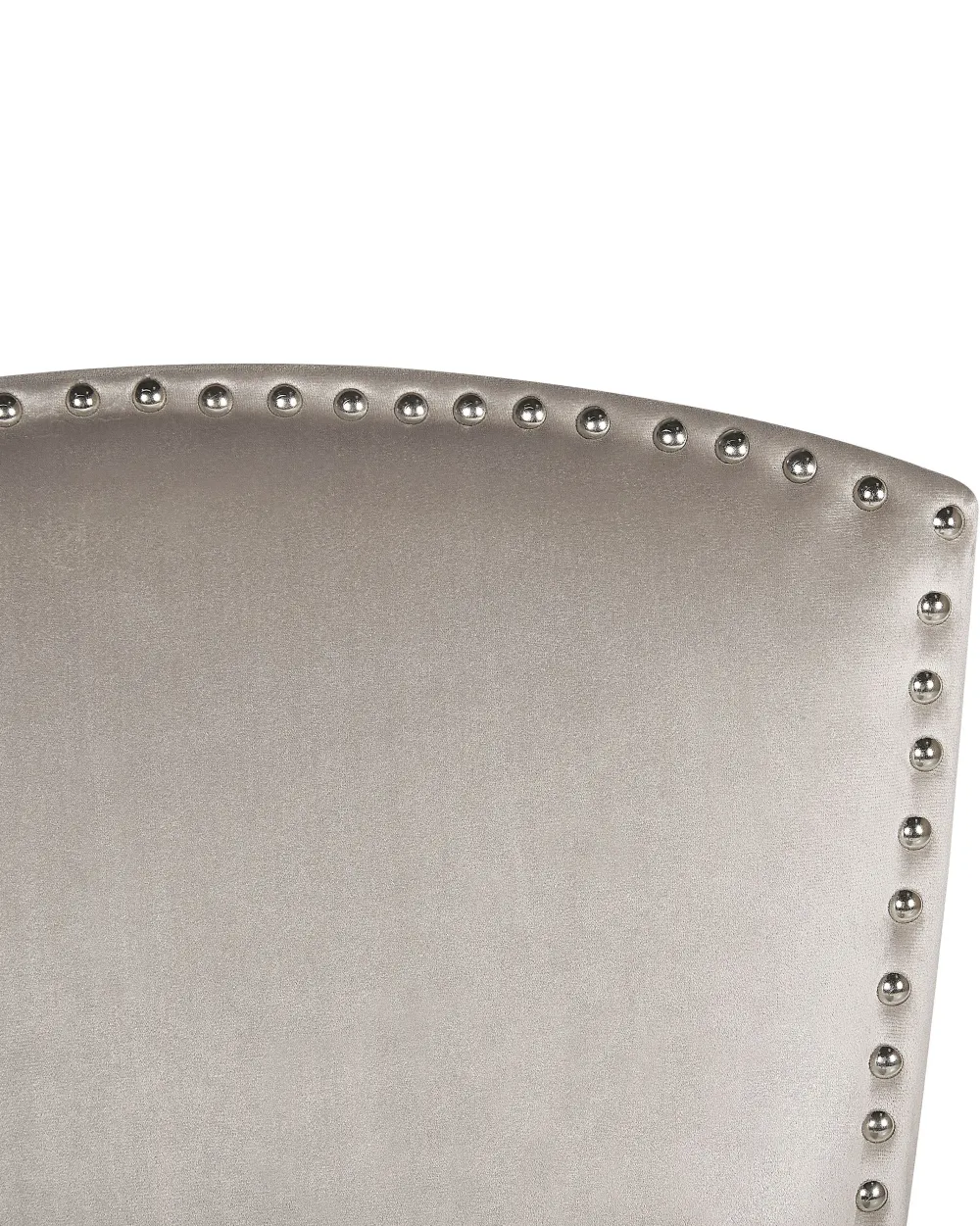 Fashion Beliani Tuoli Sametti Harmaa 2 Kpl Piseco