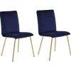 Tuolit<Beliani Tuoli Sametti Laivastonsininen 2 Kpl Rubio
