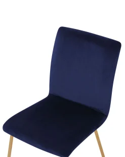 Tuolit<Beliani Tuoli Sametti Laivastonsininen 2 Kpl Rubio