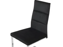 Outlet Beliani Tuoli Sametti Musta 2 Kpl Rockford