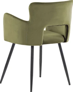 Tuolit<Beliani Tuoli Sametti Oliivinvihrea 2 Kpl Sanilac