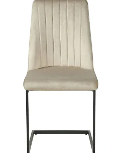 Tuolit<Beliani Tuoli Sametti Ruskeanharmaa 2 Kpl Lavonia