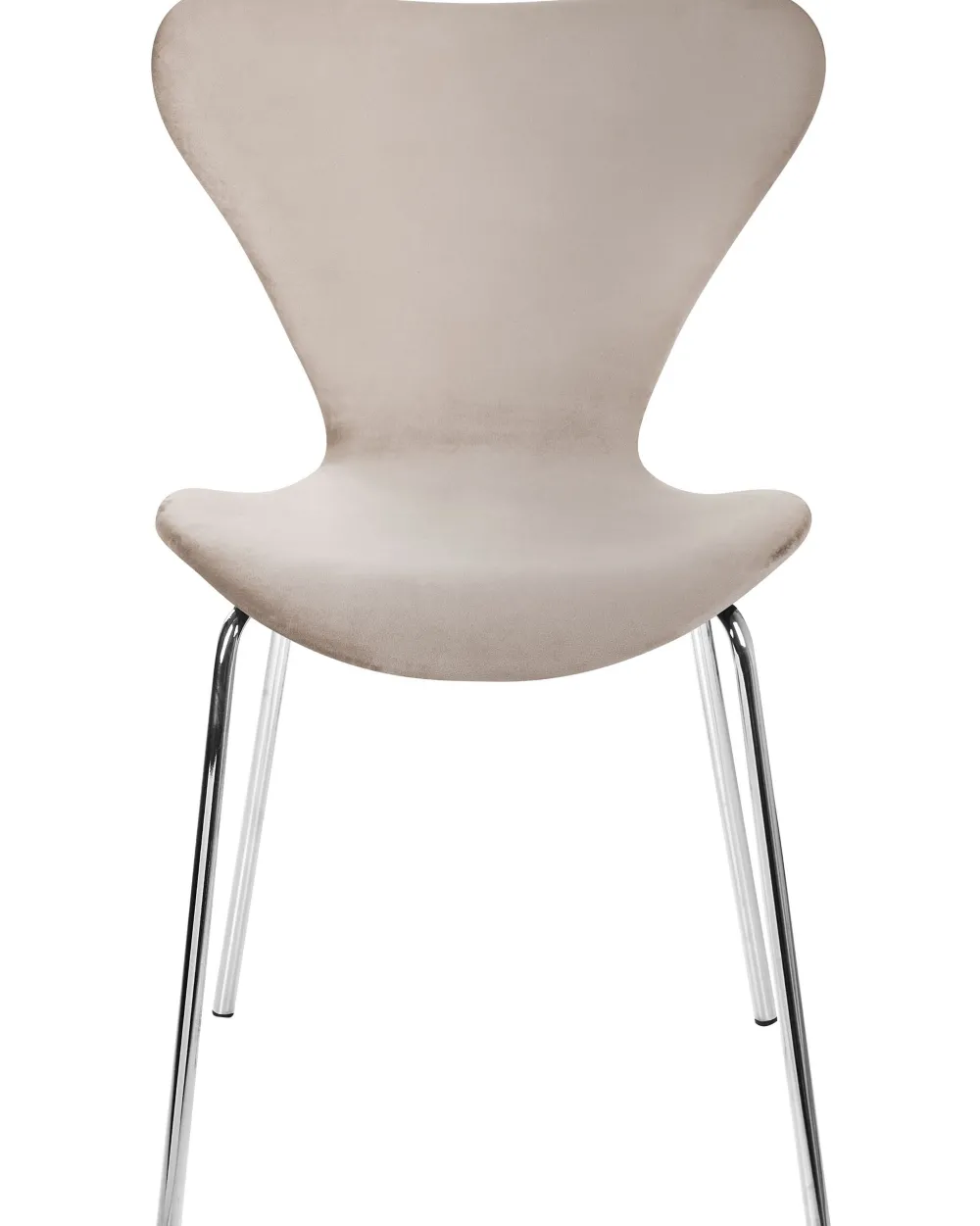 Fashion Beliani Tuoli Sametti Ruskeanharmaa/Hopea 2 Kpl Boonville