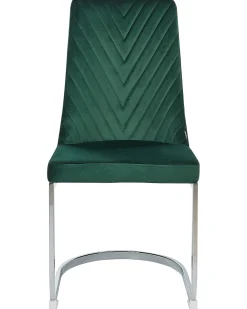 Sale Beliani Tuoli Sametti Smaragdinvihrea 2 Kpl Altoona