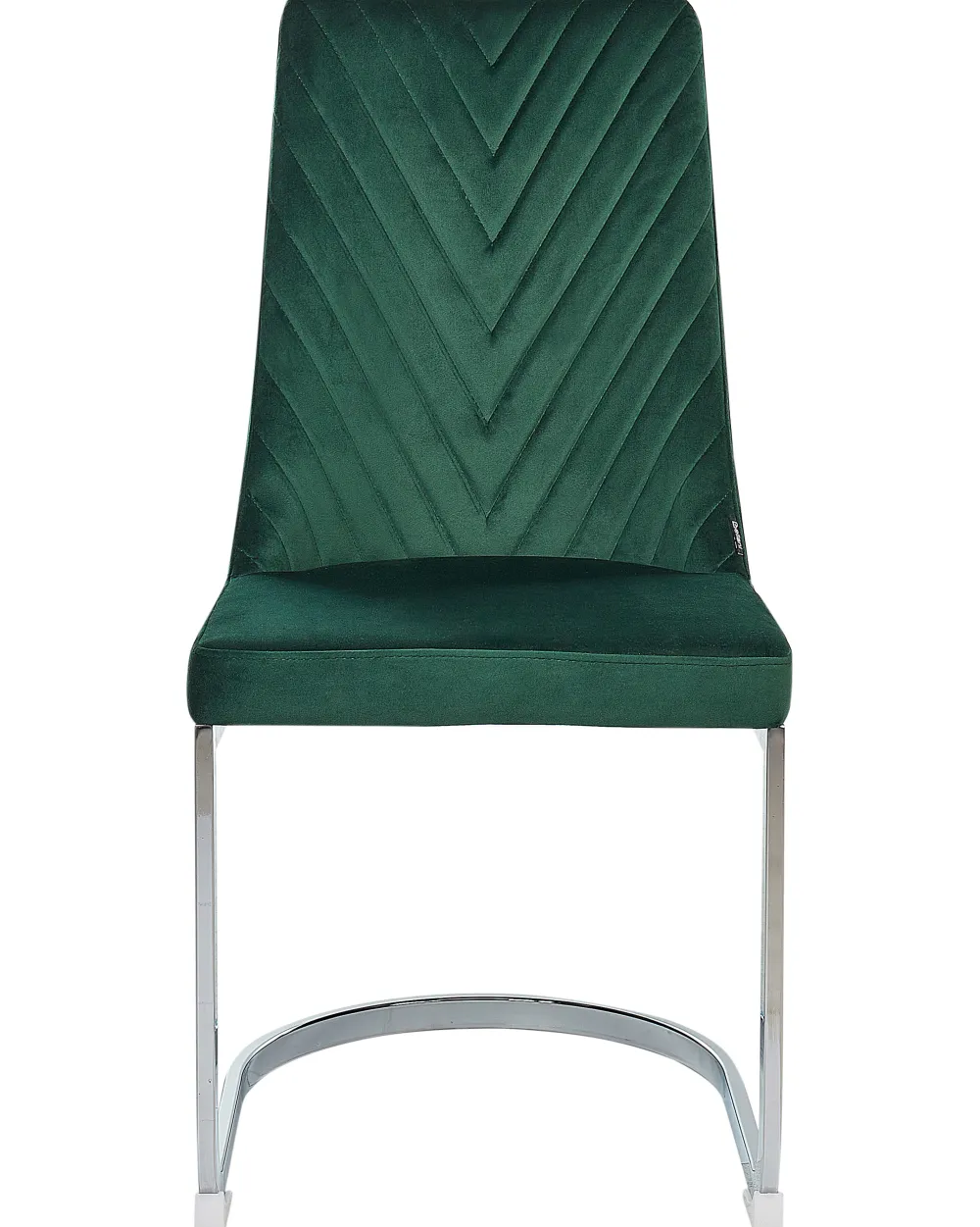 Sale Beliani Tuoli Sametti Smaragdinvihrea 2 Kpl Altoona
