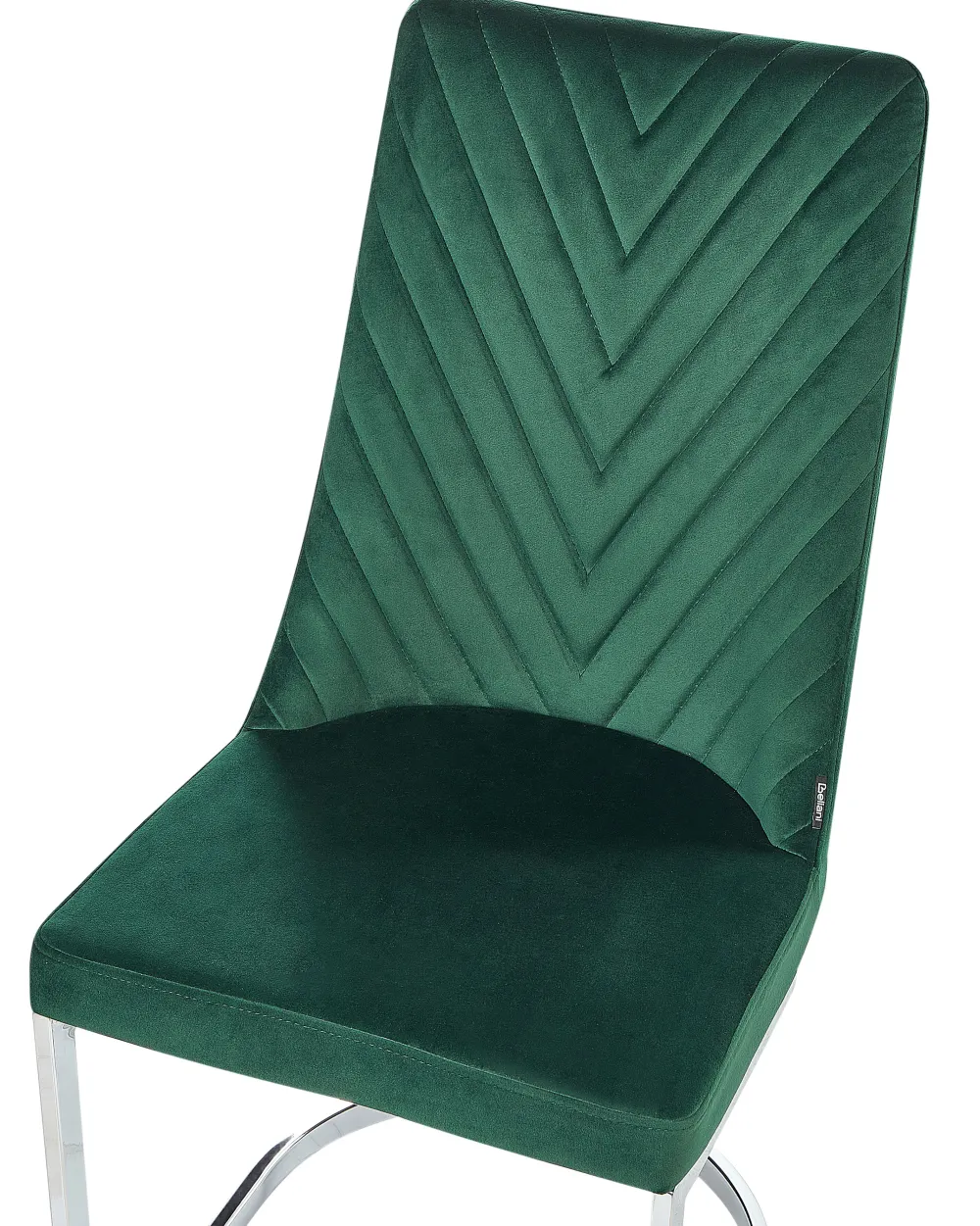 Sale Beliani Tuoli Sametti Smaragdinvihrea 2 Kpl Altoona