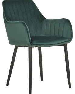 Flash Sale Beliani Tuoli Sametti Smaragdinvihrea 2 Kpl Wellston