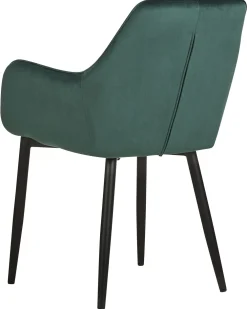 Flash Sale Beliani Tuoli Sametti Smaragdinvihrea 2 Kpl Wellston