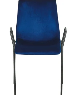 Cheap Beliani Tuoli Sametti Tummansininen 2 Kpl Jefferson