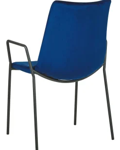 Cheap Beliani Tuoli Sametti Tummansininen 2 Kpl Jefferson