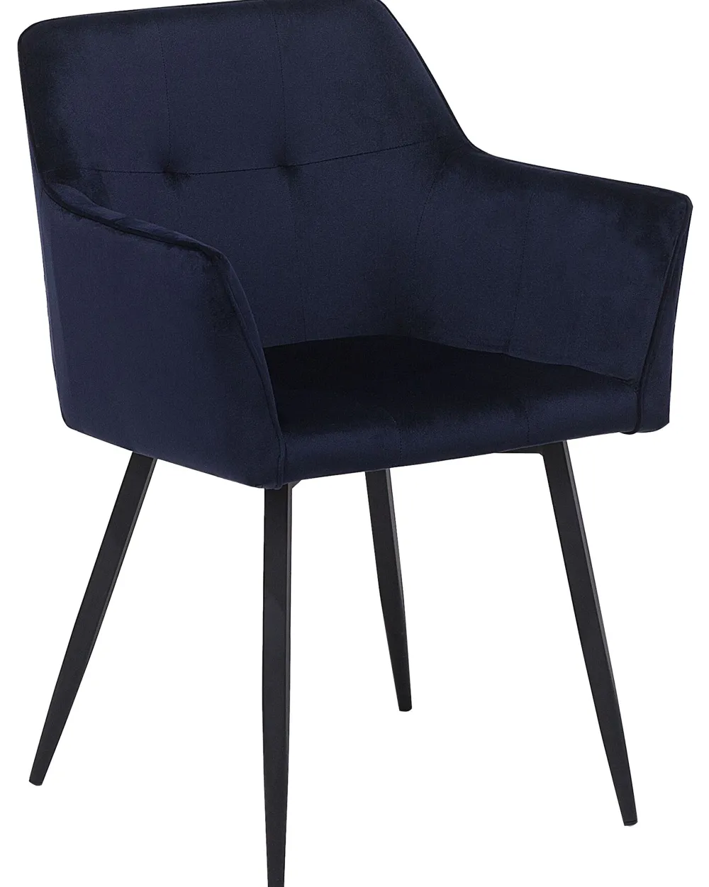 Discount Beliani Tuoli Sametti Tummansininen 2 Kpl Jasmin