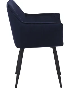 Discount Beliani Tuoli Sametti Tummansininen 2 Kpl Jasmin