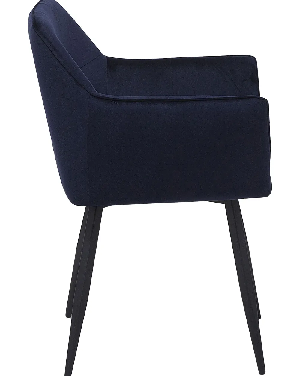 Discount Beliani Tuoli Sametti Tummansininen 2 Kpl Jasmin