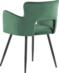 Best Beliani Tuoli Sametti Tummanvihrea 2 Kpl Sanilac