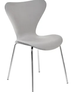 Tuolit<Beliani Tuoli Sametti Vaaleanharmaa/Hopea 2 Kpl Boonville