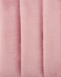 Tuolit<Beliani Tuoli Sametti Vaaleanpunainen 2 Kpl Mariposa