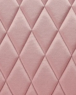 Tuolit<Beliani Tuoli Sametti Vaaleanpunainen 2 Kpl Arcata