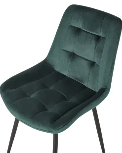 Outlet Beliani Tuoli Sametti Vihrea 2 Kpl Melrose