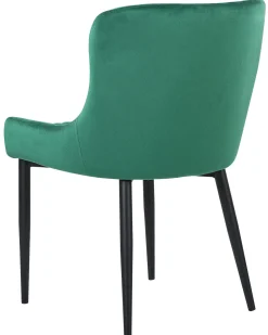 Clearance Beliani Tuoli Sametti Vihrea 2 Kpl Solano