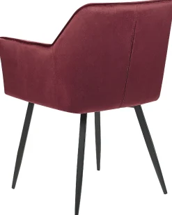 Cheap Beliani Tuoli Sametti Viininpunainen 2 Kpl Jasmin