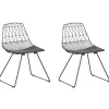 Clearance Beliani Tuoli Teras Musta 2 Kpl Harlan