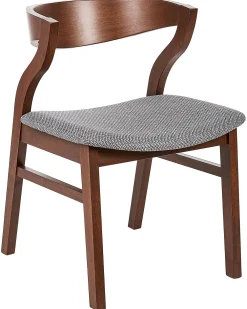 Tuolit<Beliani Tuoli Tumma Puu/Harmaa 2 Kpl Maroa